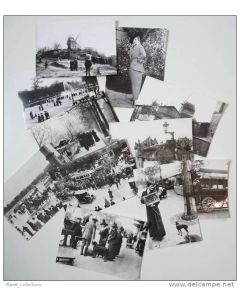 Lot de 11 CPSM 75 - PARIS - Série PARIS 1900