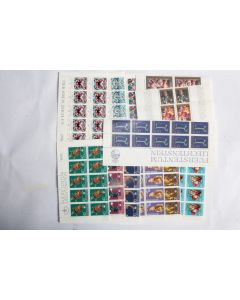 Lot Timbres Liechtenstein 14 demi planche 1976 neufs