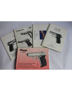 Manuels d'instruction pistolet Česká zbrojovka Beretta Sig Sauer