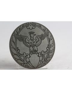 Matrice d'impression bois gravé XIXe siècle Motif héraldique