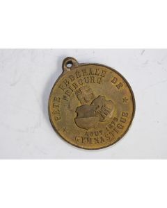Médaille Fête fédérale Gymnastique Fribourg 1873 Suisse