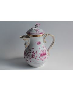 MEISSEN Théière porcelaine Indian Flowers XIXe siècle