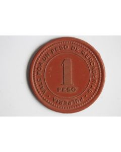 Monnaie 1 Peso Société Française Mines de cuivre Collahuasi Chili