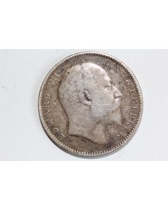 Monnaie 1 roupie Edward VII 1906 Inde britannique
