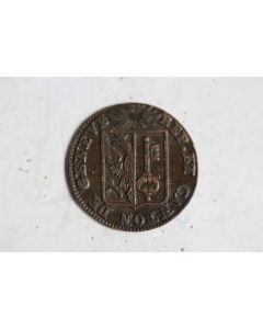 Monnaie 1 Sol République Canton de Genève 1825 Suisse
