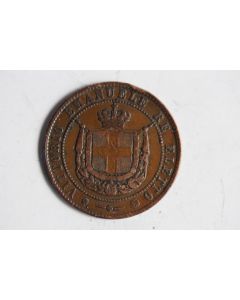 Monnaie 5 Centesimi 1859 Vittorio Emanuele II Toscane Italie