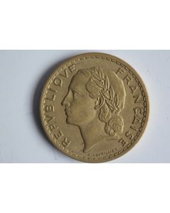 Monnaie 5 Francs Lavrillier 1938