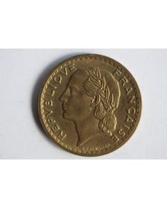 Monnaie 5 francs Lavrillier 1946 bronze-aluminium Castelsarrasin