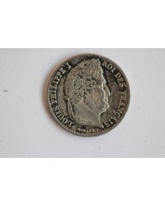 Monnaie argent 1/4 de Franc Louis Philippe 1833 A TTB