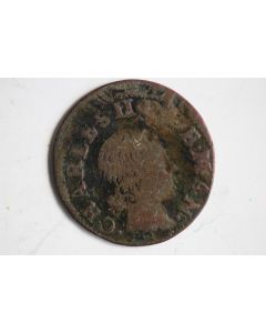 Monnaie Charles II de Gonzague Denier tournois Principauté d'Arches