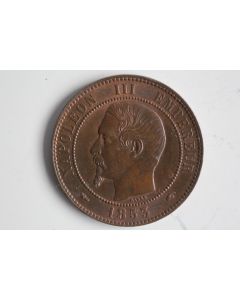 Monnaie Dix Centimes Napoléon III 1853 A