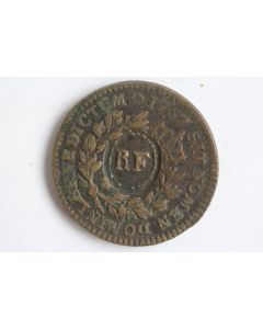 Monnaie Louis XV Colonies Françaises Sol contremarque 1767/1793
