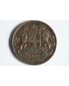 Monnaie One Quarter Anna 1835 East India Company Inde