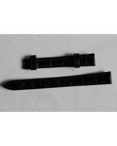 FREDERIQUE CONSTANT Bracelet montre crocodile noir 12 mm