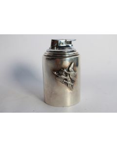 Briquet de table argent RONSON canards 