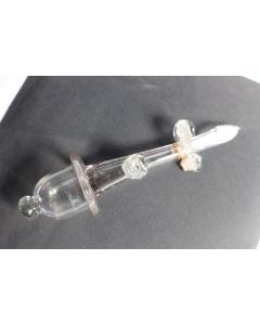 Bénitier verre transparent soufflé XIXe siècle Art populaire