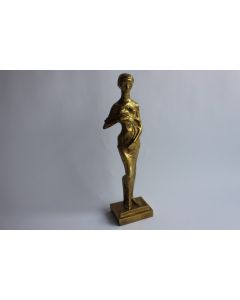 OUDOT Georges Sculpture bronze femme 