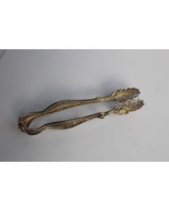 Pince à sucre argent filigrane 