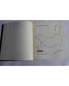 Hans Erni dessin original livre  Erni  Musée de l'Athénée Genève 1965