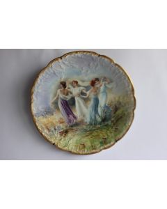 Grande assiette decorative Limoges Napoleon III