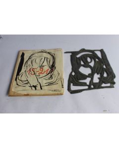 Maurice BARRAUD plaquette d'imprimerie dessin