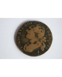 Monnaie Louis XVI 12 deniers 1792 I (point dessous)