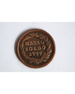 Monnaie 1/2 Soldo Lombardie Italie 1777
