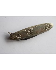 Couteau argent fin XIXe siècle