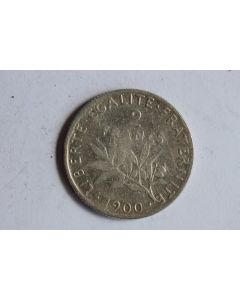 Monnaie argent 2 Francs 1900 TB France
