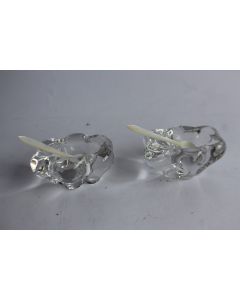 DAUM paire de salières en cristal 