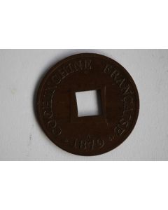 Monnaie 1 Sapèque 1879 COCHINCHINE FRANÇAISE SUP