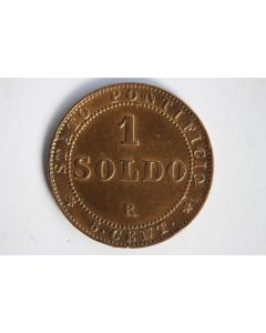 Monnaie 1 Soldo 1867 VATICAN ET ÉTATS PONTIFICAUX
