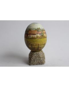 Œuf peint peinture à l'huile RAPP