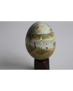 Œuf peint Plaisirs d'été peinture à l'huile RAPP 1987