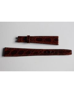 OMEGA Bracelet pour montre croco brun 15 mm