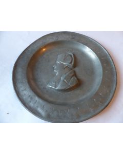 Ancien plat étain Napoléon Ier