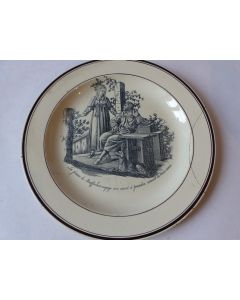 Assiette Faïence de Carouge Baylon 1803-1829 Suisse