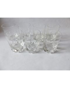 DAUM 7 Verres cristal Bleneau