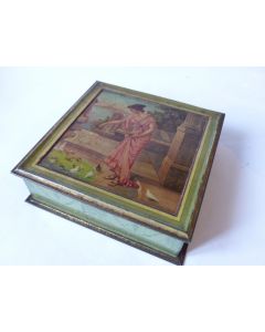 Boite tôle lithographiée Biscuits PERNOT 1900