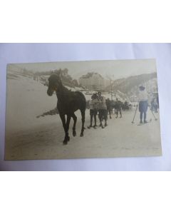 CPA l'hiver a Saint-Moritz sport d'hiver