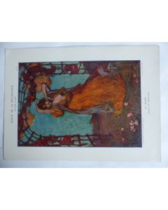 Estampe La danse Panneau AMAN JEAN Art nouveau