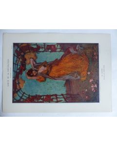 Estampe La danse Panneau AMAN JEAN Art nouveau