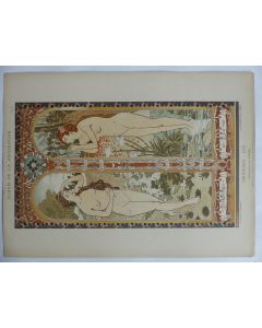 Estampe Printemps - Eté Panneaux SIMAS Art nouveau