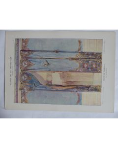 Estampe Décor de fenêtre MADELEINE Art nouveau