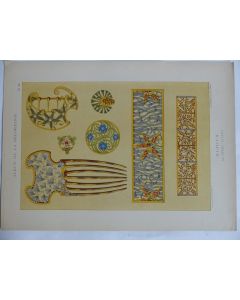 Estampe BIJOUX HENRI GILLET Art nouveau