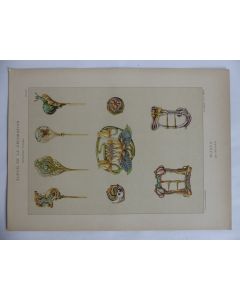 Estampe BIJOUX MIMARD Art nouveau