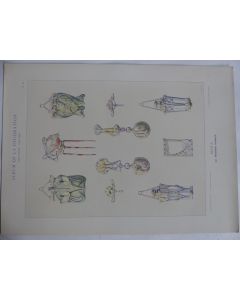 Estampe BIJOUX Maurice DAURAT Art nouveau
