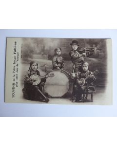 CPA Souvenir de la petite troupe FALLONE plus petit Jazz de l'époque