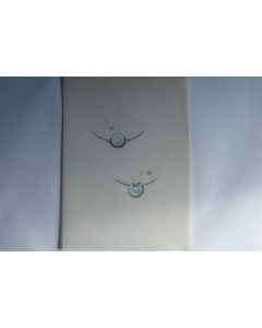 Ancien dessin original bijoux Collier