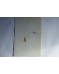 Ancien dessin original bijoux Boucle d'oreilles